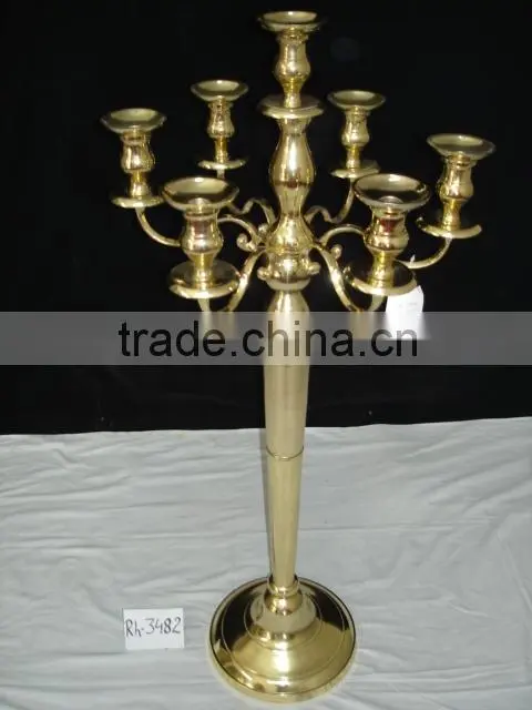 Crystal Balls 5 Lite Black Wedding Candelabra