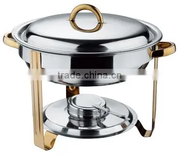 Hot Sale Stainless Steel Restaurant Round Roll Top Buffet Chafer