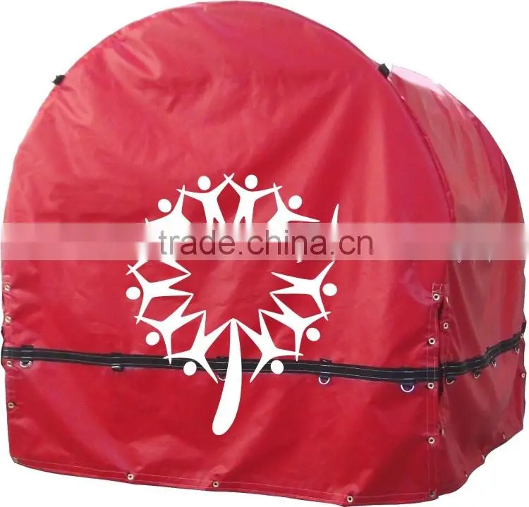 6' Round x 4' Across Steel Coil-Tent Bag Tarp for Flatbed Truck
