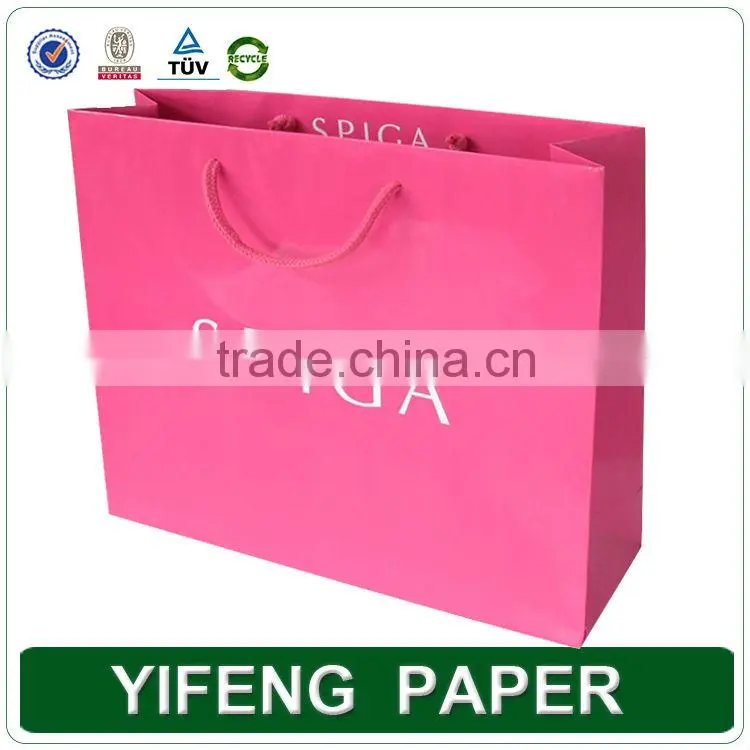 Custom printed full colors pantone colors printing white kraft paper bag