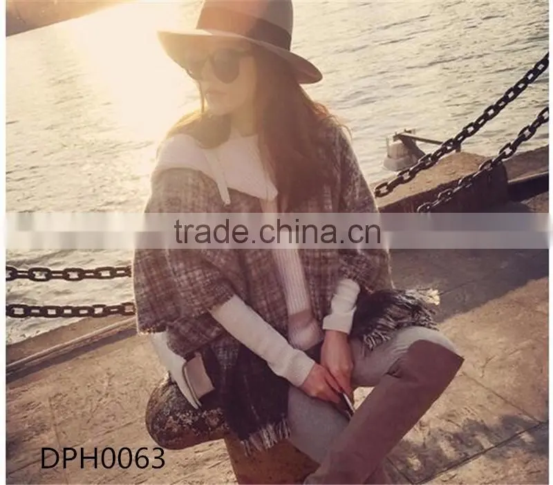 women fashion sleeves tassel cloak