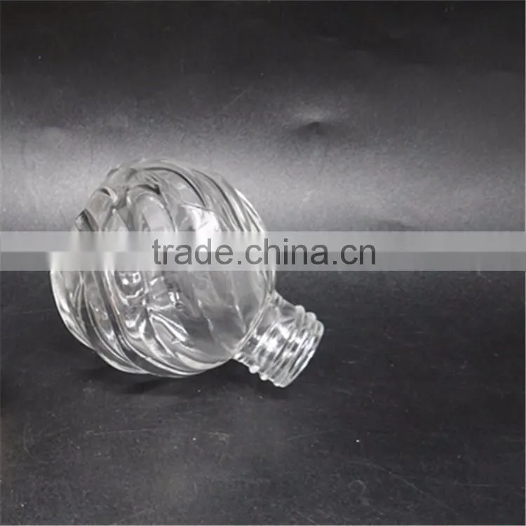 120ml glass material clear color aroma diffuser bottles with aluminum caps