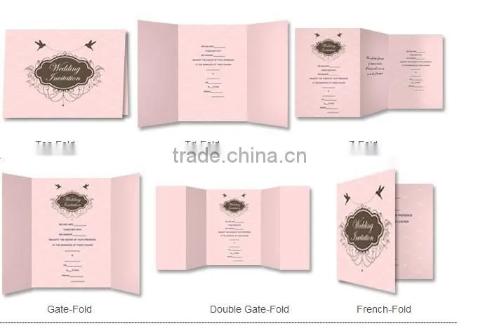 2016 Hot Sale White Lace Cut Pocket Classical European Style Wedding Invitations