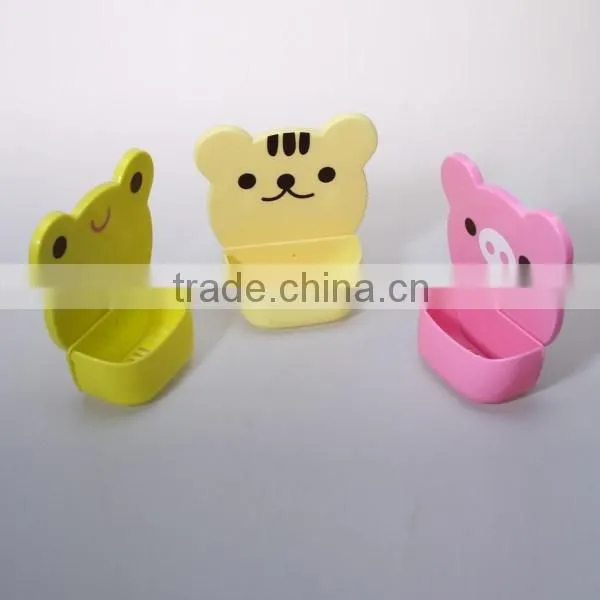 Kawaii Cartoon Design Pig/Frog/Bear Wall Mounted Soap Case