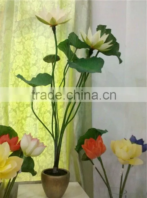 Artificial water lily flower bonsai