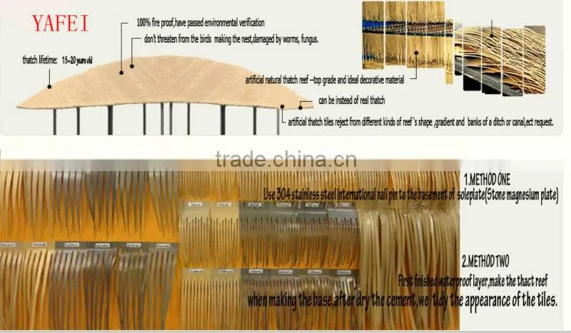 artificial aluminum thatch,wholesale price