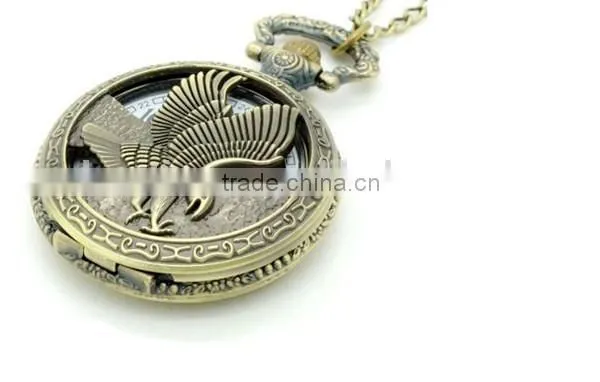 mechanical pocket watch with eagle design quartz pocket watch kids pocket watch
