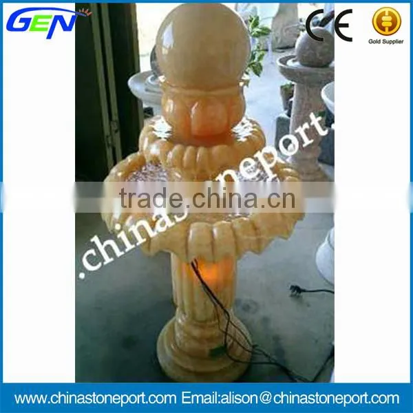 Cream Onyx Water Ball Fountain