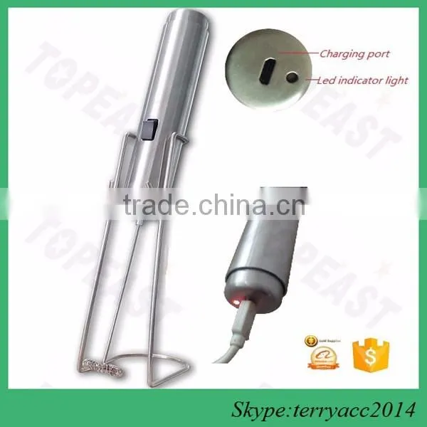 Rechargable lithium battery with USB charger,two speed Electric Hand Mixer Milk Frother