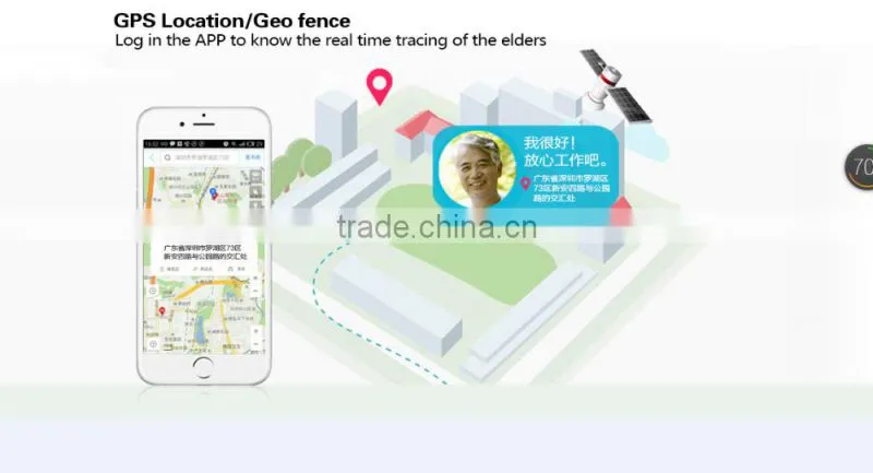 watch fall detection, pw310 elderly watch with SOS for watch fall detection GSM GPS Heart rate, watch fall detection