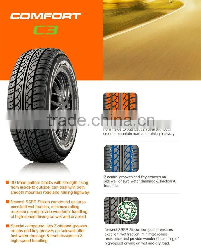 COMFORT C3 Chinese supplier radial car tyre 185/65r14