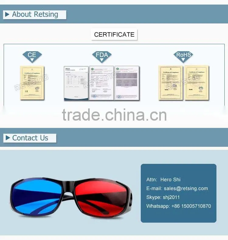 Anaglyph 3d glasses to see 3d anaglyph images