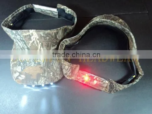 front and back LED hats