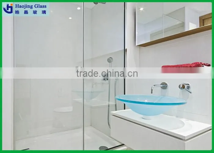 High quality tinted shower door stained glass