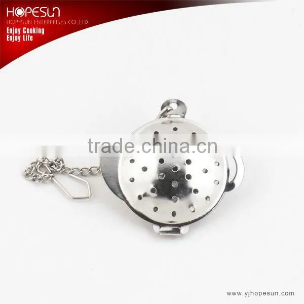 Stainless steel folding type tea accessories with chain