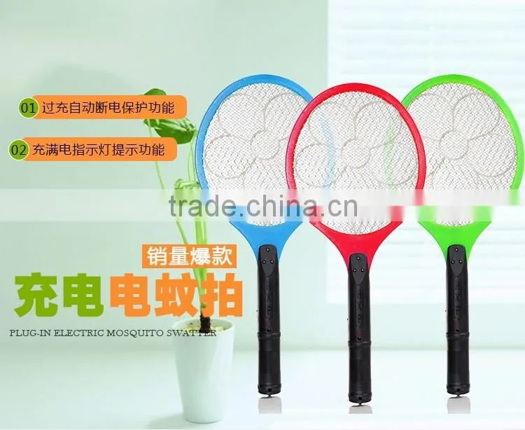 2015 HXP product CE&ROHS mosquito bat supplier 110-220v mosquito swatter racket