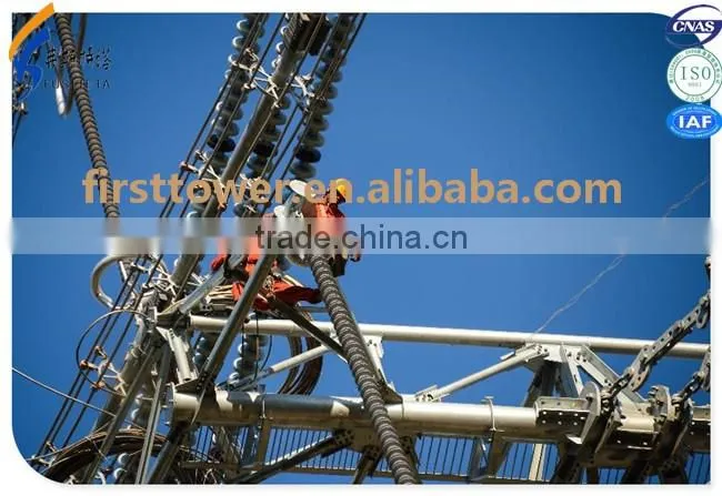 Professional manufacturer 400 kv transmission tower