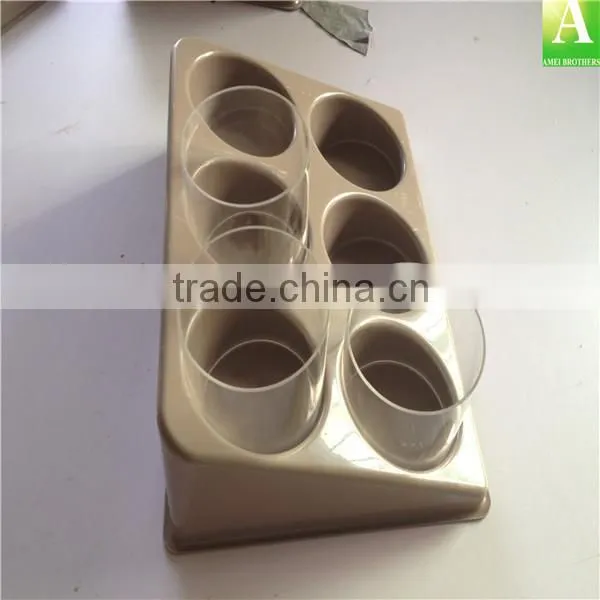 480*320*50mm PS plastic display promotion tray for tea factory custom