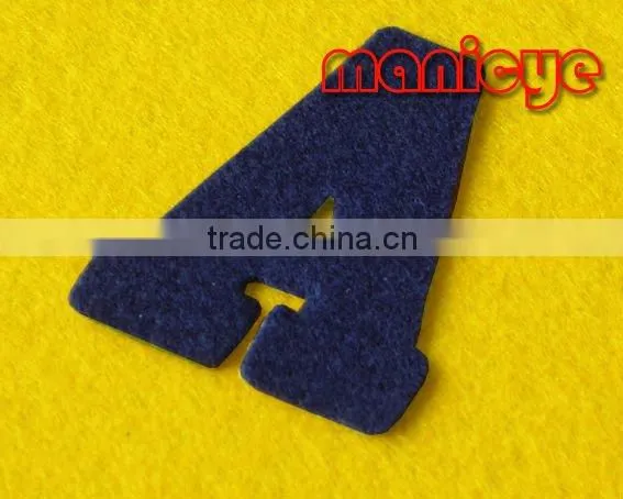 colorful felt embroider letter