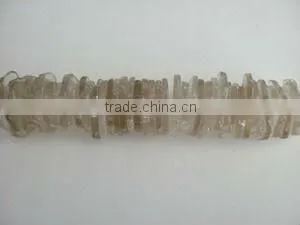 Smoky Quartz slice centre drill