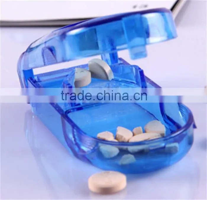 colorful plastic pill cutter and crusher