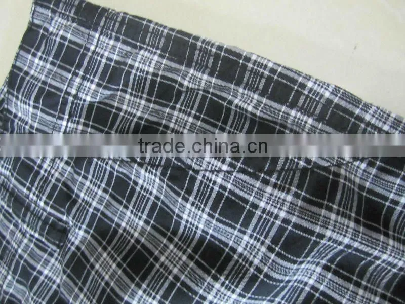 2012 mens fashion plaid cotton cargo shorts