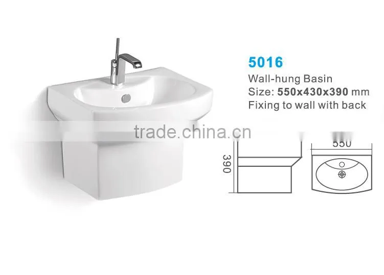 Sanitary Ware Ceramic Wall hung Wash Hand Basin Manufacturer