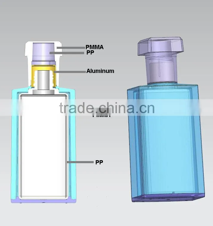 2015 new design double wall mens custom perfume bottles