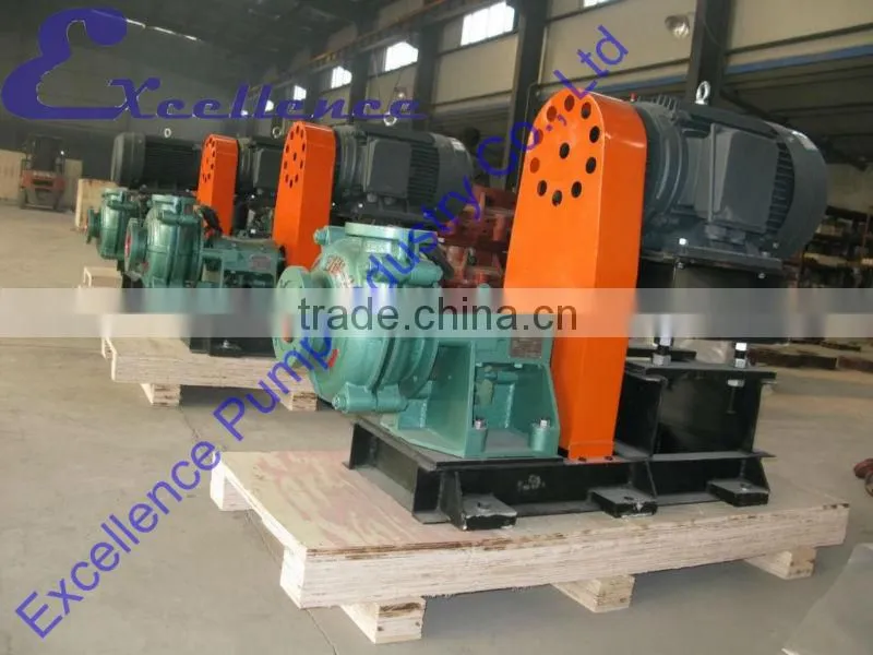 Abrasion resistant industrial rubber lined slurry pump