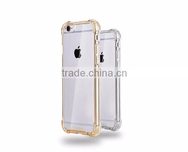 Pc Bumper Soft Clear Transparent tpu Mobile phone case For Apple Iphone 6 6 Plus