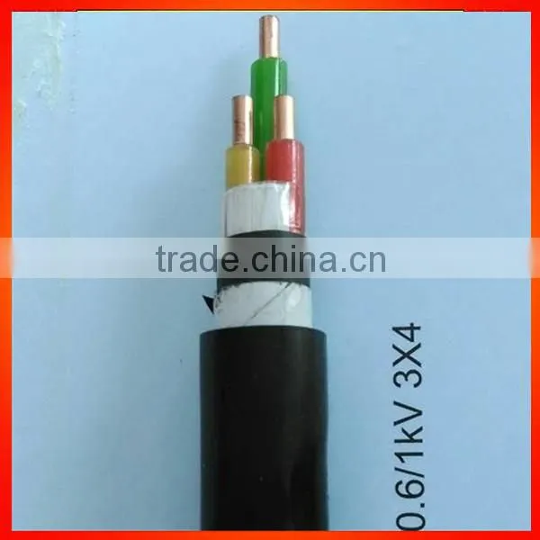 XLPE Insulated pvc sheath al core electrical cable type