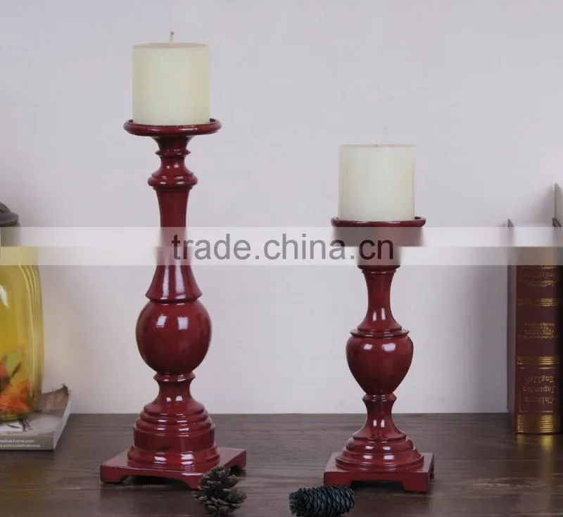 Christmas promotion gift products for resin antique candle holders