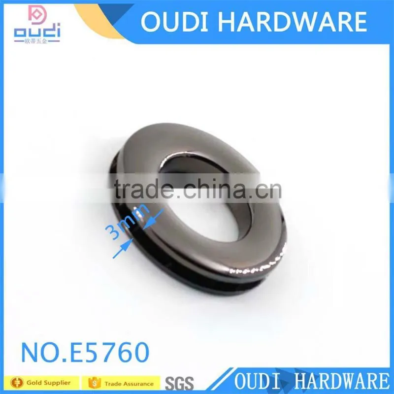 21mm SGS certificated round shape double face metal eyelets embed in leather bag making accessories