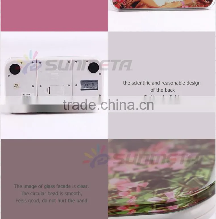Sunmeta factory directly blank sublimation glass photo frame Electronic scales BL-19