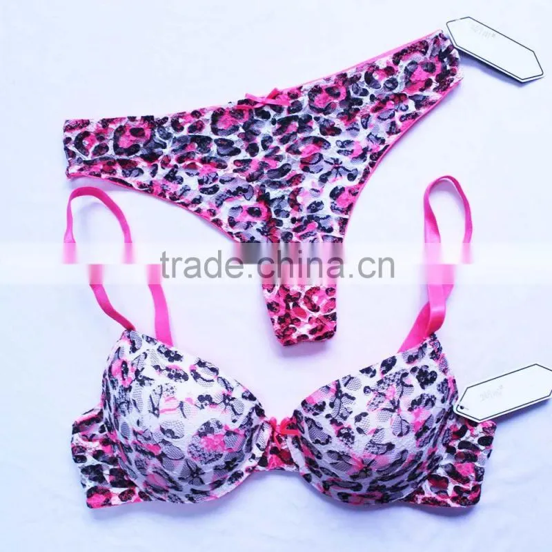 Sexy polyester mesh bra set fashion ladies bras and panties wholesale