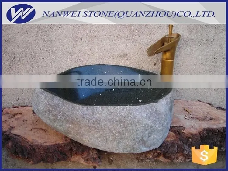 Good quality river stone basin