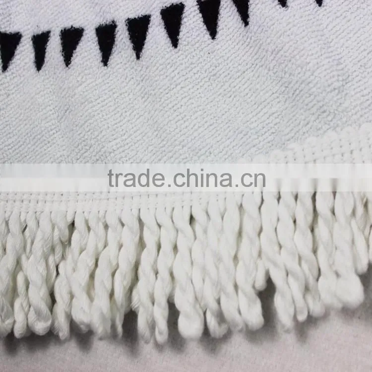 direct buy china hot selling 100 cotton round beach towel
