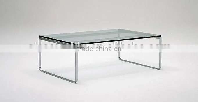 round glass top stainless steel coffee table CT-075