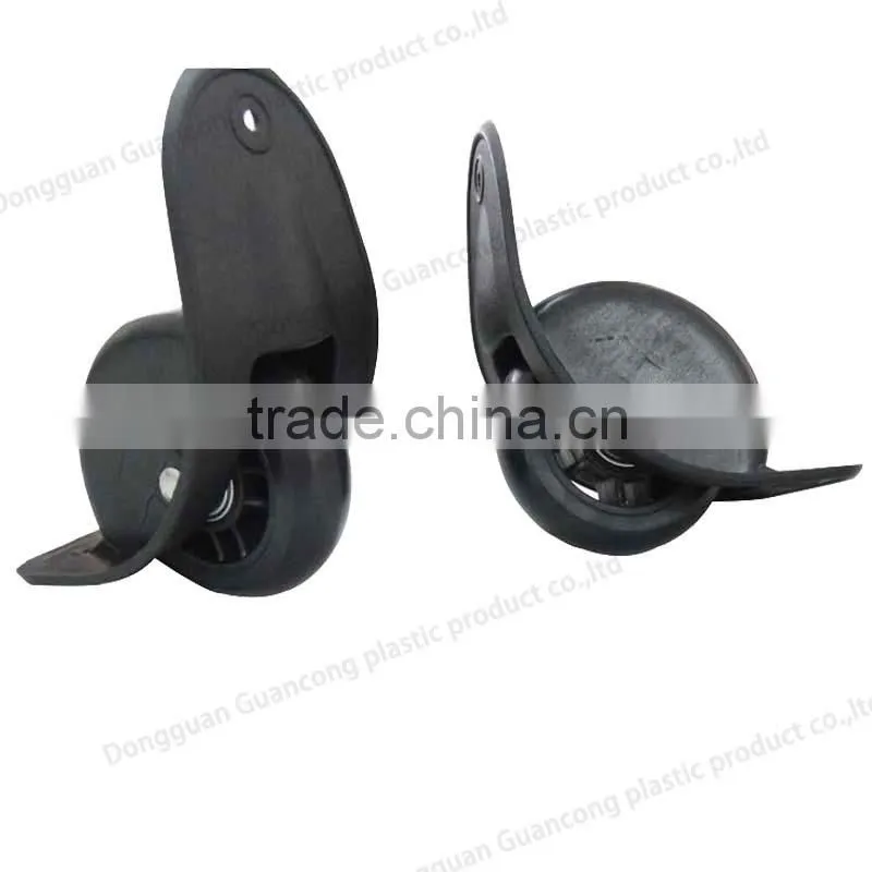 luggage spare parts plastic/PP/TPE luggage trolley wheel for soft luggage