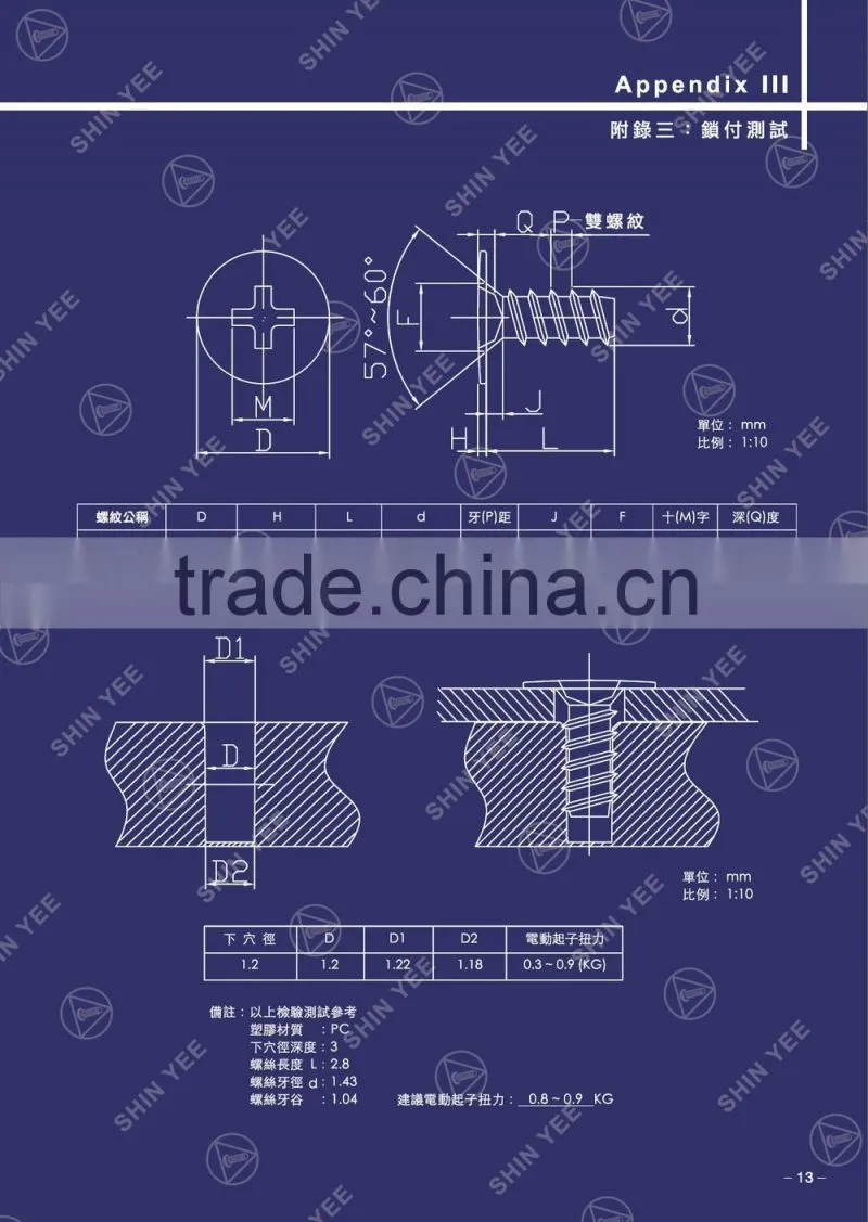 Taiwan Supplier Six Lobe Tamper Truss Head Electronic Screw