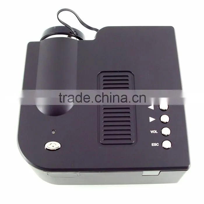 winait 60" Portable Mini HD LED Projector Cinema Theater, Support PC Laptop VGA input
