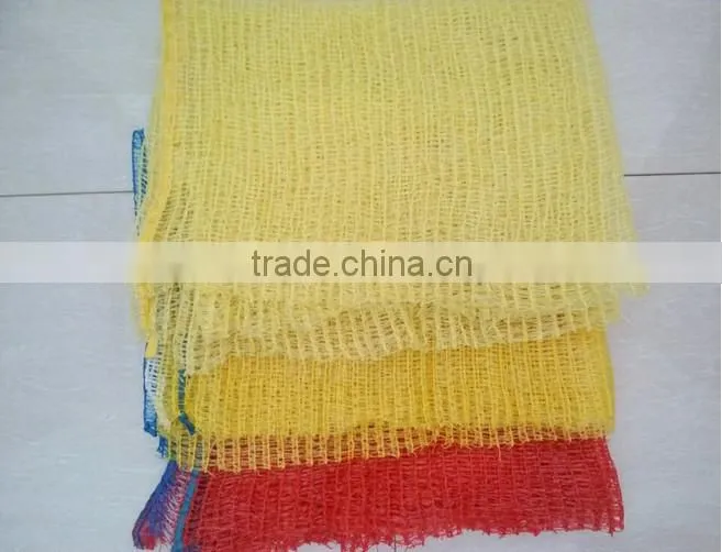 shinny green tubular mesh bag for onion 52g