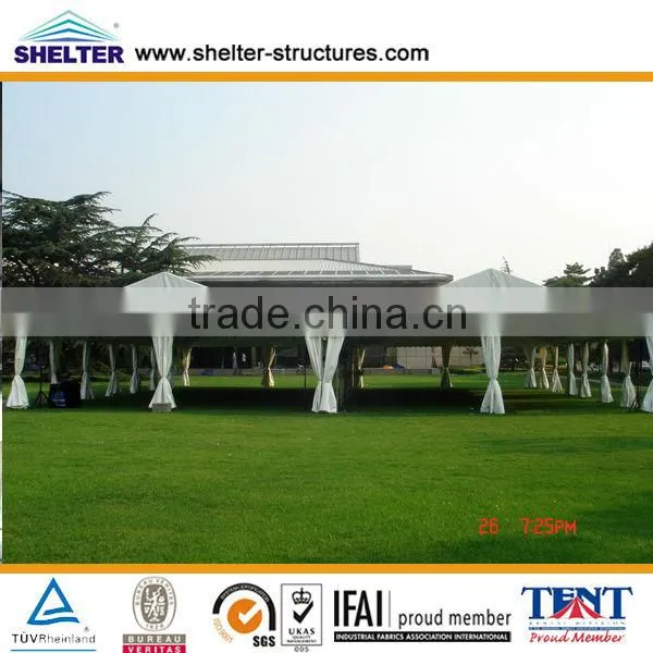 20mx40m luxury inflate roof tent flooring event tent with Glass wall system for sale