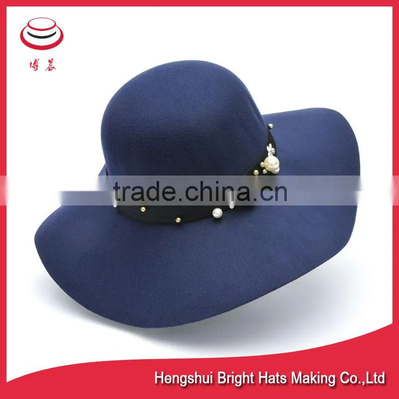 Ladies 100% Wool Felt Hat