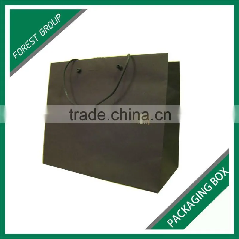 APPREAL INDUSTRY ART PAPER CLOTHING PACKAGING BAGS WITH HOT STAPPING LOGO BOTH SIDE