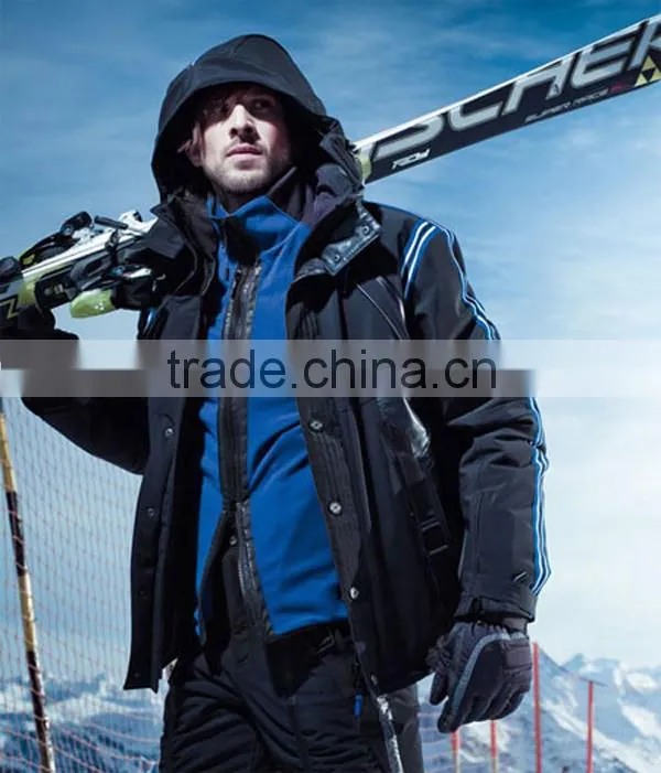 High quatity regular style men skiing jacket/ski suit/pants set