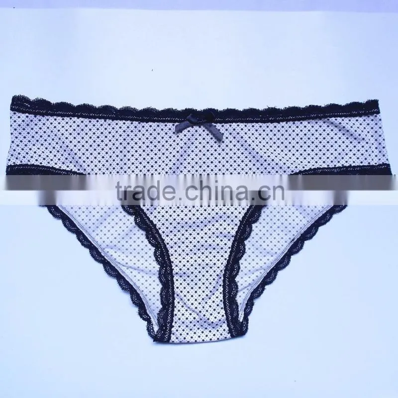 Modal printed lady antibacterial underwear women panties