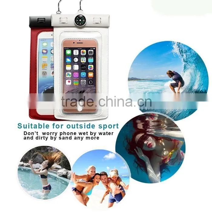 Outdoor sport PVC mobile phone pouch waterproof bag