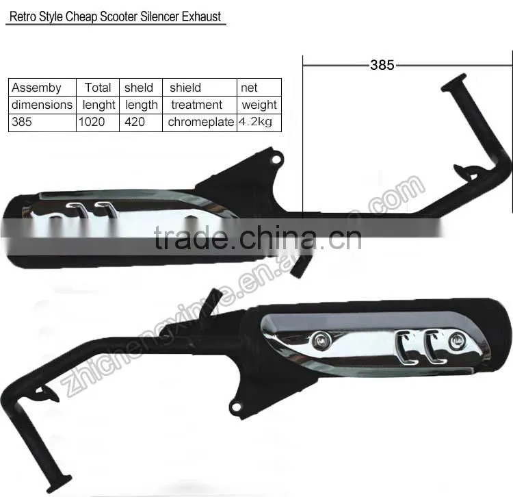 Retro Style Cheap Scooter Silencer Exhaust