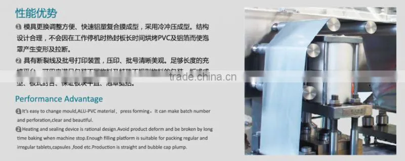 DPP 250 Automatic Tablet Blister Packaging Machine, High Speed Blister Packer